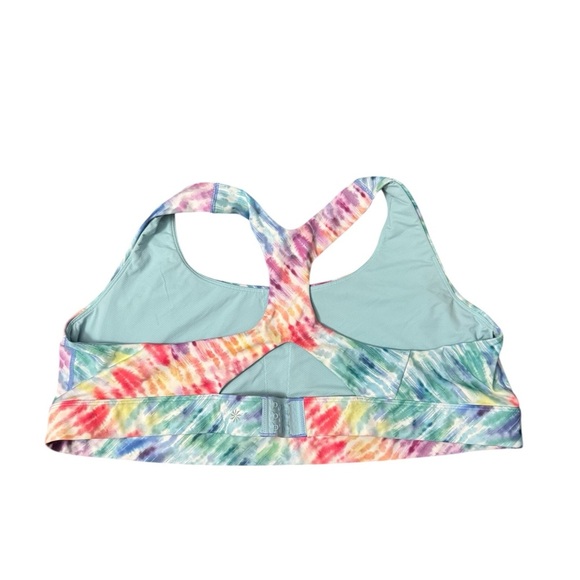 Athleta Ultimate Love Proudly Rainbow Tie Dye Sports Bra Size 3X - Picture 3 of 4